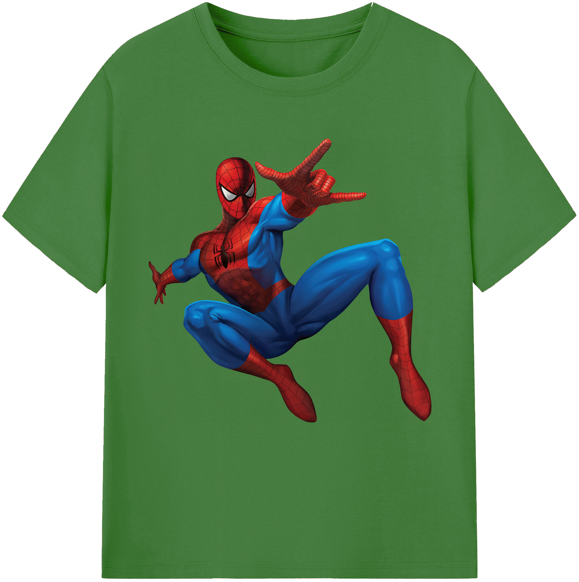 （画像用） Spider Man スパイダーマン レディースカジュアルプリントTシャツ（綿100％）